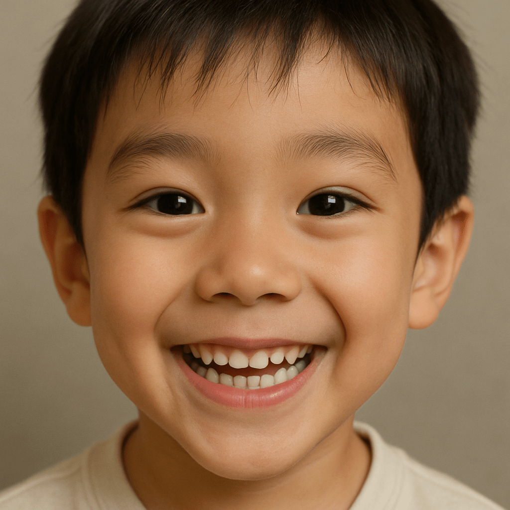 少年　笑顔